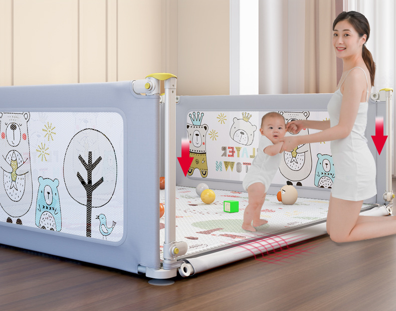 Регулируемый защитный барьер для ребенка, Регулируемый защитный рельс для кровати
