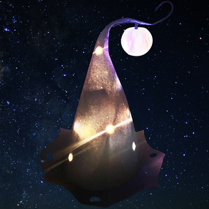 Sombrero de fiesta con diseño de cielo estrellado, con luces, talla única, decoración para escenario de cosplay - Product Image 3