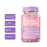 Gummies de collagène et de vitamines personnalisées OEM pour femmes, antioxydant naturel, améliore les cheveux, la peau et les ongles