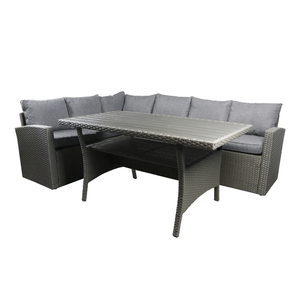 Ensemble de meubles de salle à manger en rotin d'extérieur moderne avec quatre pièces - Pour utilisation en cour - Product Image 1