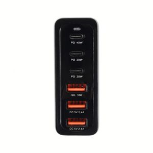 High Speed 120W Gan Charger Type-<b>C</b> Fast Charging 6 Ports Travel <b>Adapter</b> Super Fast Charger for Laptop Mobile Phone - Product Image 3