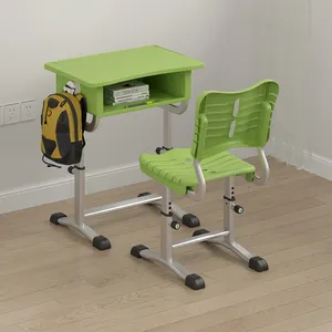 YJ scuola moderna ergonomica in plastica regolabile in altezza ascensore bambino scrivania per lo studio