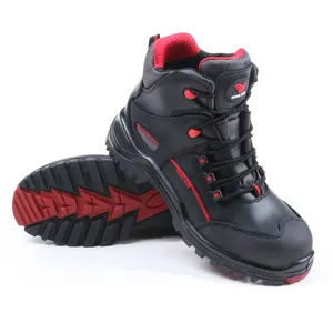 Vente à chaud de chaussures de protection industrielles chaussures de travail de construction respirantes S3 chaussures de sécurité imperméables à bout en acier pour hommes
