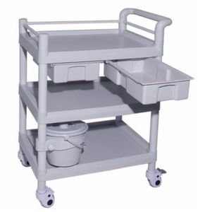 AM-UY016 Clinical Equipment Hospital Furniture Drug <strong>Dressing</strong> Medical Patient Emergency Instrument Cart Utility <strong>Trolley</strong> for Sale - Product Image 1