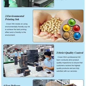 Boîte cadeau rigide personnalisée avec logo de marque imprimé, feuille d'or biodégradable, gaufrage, laminage mat UV, doublure en éponge, imperméable - Product Image 5