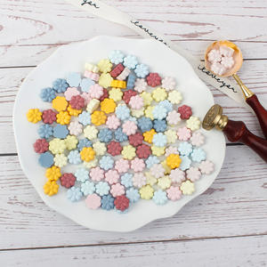 Cuentas de cera en forma de flor de alta calidad para sellos de sellos Paquete de 500g Cuentas de cera de sellado de color mate - Product Image 6