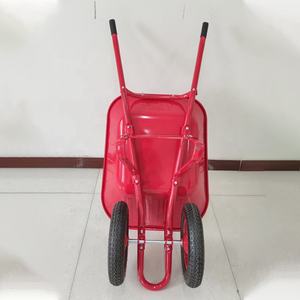 व्हीलबैरो डबल व्हील बैरो बड़े कंक्रीट व्हीलबारो 2 व्हील मेटल ट्रॉली - Product Image 2