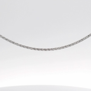 Luxury Sleek Polished White Pt950 Fine Smooth <b>Rope</b> Minimalist Choker Necklace Unisex Premium Long Lasting Platinum Jewelry Gift - Product Image 2