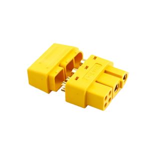 ชุดขั้วต่อโมดูลจ่ายไฟแบบไฮบริด Amass XT60(2+4)-M/F 6 พิน ทำจากทองเหลือง (2 ช่องจ่ายไฟ + 4 ช่องสัญญาณ) 20A พร้อมปลอกหุ้มสำหรับเดินสาย - Product Image 4