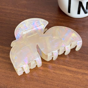 مشبك شعر YJL مخصص بتصميم ورقة الخريف الرجعي الأنيق، مشبك شعر نسائي من الأسيتات بتصميم جديد وعصري بطول 8 سم - Product Image 6