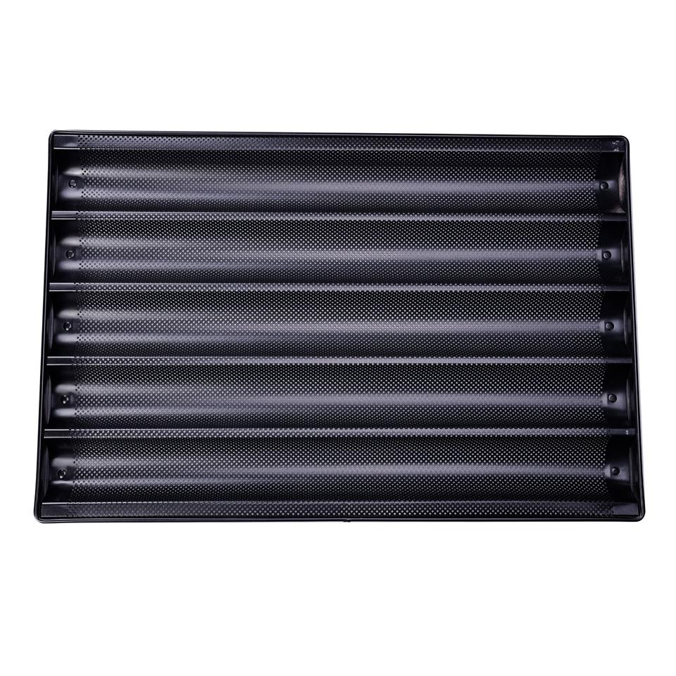 Commercial Non-Stick Aluminum Alloy 5 Cavity Extra Long Rectangular Egg ...