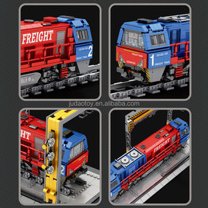 Reobrix 66021 G2000 <span class=keywords><strong>Train</strong></span> de marchandises européen Simulation scène modèle blocs de construction ensembles moc assemblage Puzzle jouet pour enfants cadeau - Product Image 5