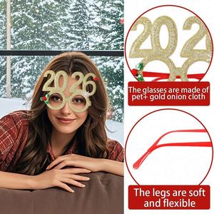 2026 Creative Digital Funny Eyewear Christmas Party Novelties Decorative <b>Frames</b> for New Year Photo Props - Product Image 6