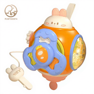 Fourniture d'usine <span class=keywords><strong>Puzzle</strong></span> dessin animé lapin occupé <span class=keywords><strong>main</strong></span> attraper balle bébé saisir sens formation éducation précoce Spin jouet - Product Image 1