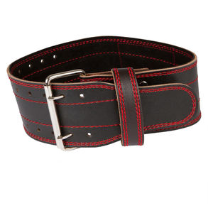 Best Unisex Cowhide Real Leather Gym Fitness Belt Customizable Logo Breathable Feature for <b>Weight</b> Lifting <b>Barbell</b> Training - Product Image 2