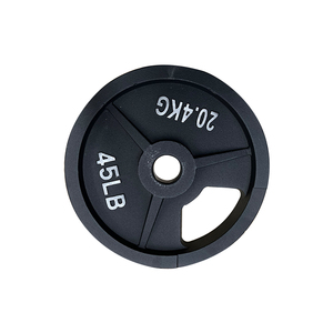 Discos de Pesas de Hierro Fundido para Levantamiento de Pesas en Casa, Culturismo, Levantamiento de Potencia, Pintura Negra, Agarre de Hierro para Gimnasio - Product Image 6