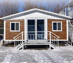 Panel Sandwich Baja Modern 2 Kamar Tidur Vila Mobile Hotel Rumah Ekspansi Tahan Air Desain Modular Mewah Gedung Kantor - Product Image 2