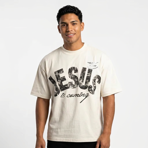 Ensemble T-shirt et short décontracté en jersey tricoté à col rond avec lettres, style streetwear international Fly Fit, unisexe, 100 % coton - Product Image 1