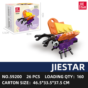 JIESTAR Mô Hình Côn Trùng Nhỏ Đồ Chơi Xếp Hình Cho Trẻ Em Đồ Nhồi Trứng Bất Ngờ Đồ Chơi Côn Trùng <span class=keywords><strong>Mini</strong></span> Giá Rẻ Khuyến Mãi Giải Thưởng Giáo Dục Lớp Học - Product Image 6