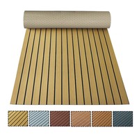 Tapis de tapis roulant en EVA avec motif en bois de teck, auto-adhésif pour yachts, camping-cars, bateaux à moteur et bateaux de pêche, coussinets de pont imperméables
