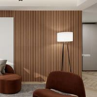 Décoration Forme spéciale 3d Bois Intérieur Extérieur Flexible Panneau mural en MDF incurvé Panneaux cannelés Revêtement mural