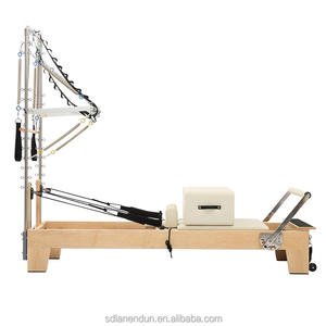 Lenton Vente Chaude De Haute Qualité À Bas Prix Demi Trapèze Pilates Réformateur Tour En Bois De Chêne Pilates Lit Réformateur Demi Trapèze - Product Image 6