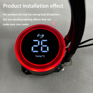 New 360 AIO Cooler Temperature Display Dual Pump High Efficiency Water Cooler Gaming Pc Case ARGB <b>Fan</b> for CPU Cooling - Product Image 3