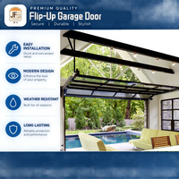 Moteur de porte de garage en aluminium, écoénergétique, personnalisable, design moderne en grain de bois ondulé, étanche, pour usage extérieur en villa