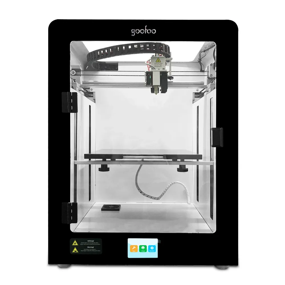 Goofoo OEM ODM נובה 3D מדפסת גודל 280x280x300mm איכות גבוהה דיוק Prusa ערכת DIY שולחן עבודה 3 3dprinter