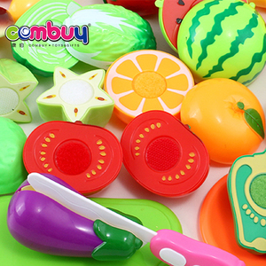 Chariot <span class=keywords><strong>de</strong></span> courses en plastique ABS pour enfants, ensemble <span class=keywords><strong>de</strong></span> cuisine avec 40 pièces <span class=keywords><strong>de</strong></span> jouets à découper fruits et <span class=keywords><strong>légumes</strong></span> - Product Image 4