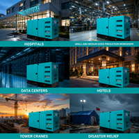 Nouvelle arrivée - Générateur diesel Shangchai 80 kW 100 kVA, type silencieux, triphasé, pour les centres de données, les hôtels, les usines industrielles, l'alimentation de secours