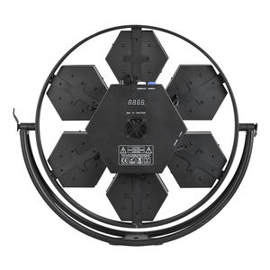 Luces <span class=keywords><strong>de</strong></span> Lavado LED RGBW <span class=keywords><strong>de</strong></span> Alto Brillo, Siete Hexágonos, Retro, Estroboscópicas, para Escenario, Sala <span class=keywords><strong>de</strong></span> Eventos, Bar, <span class=keywords><strong>Fondo</strong></span> <span class=keywords><strong>de</strong></span> Matriz, <span class=keywords><strong>Carreras</strong></span>, DMX512 - Product Image 4