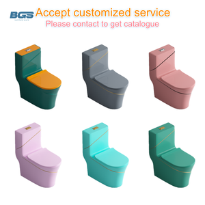 Inodoro Occidental <span class=keywords><strong>de</strong></span> Lujo con Sifón en S, <span class=keywords><strong>de</strong></span> Cerámica, Montado en el Suelo, <span class=keywords><strong>de</strong></span> Forma Cuadrada, <span class=keywords><strong>de</strong></span> Una Pieza, Color Negro con <span class=keywords><strong>L</strong></span>ínea Dorada - Product Image 5