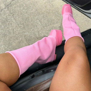 IDOIT <span class=keywords><strong>en</strong></span> Stock Bottes Chaussettes Tricotées Élastiques Pliables Tendances Grande Taille pour <span class=keywords><strong>Femme</strong></span>, Bottes Longues au-dessus du Genou Chunky, <span class=keywords><strong>Cuissardes</strong></span> Hautes pour <span class=keywords><strong>Femme</strong></span> - Product Image 1