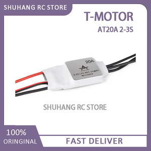 T-MOTOR AT20A 2-3S <span class=keywords><strong>ESC</strong></span> למטוסים בעלי כנפיים קבועות, בקר מהירות אלקטרוני ללא מברשות בעל יעילות גבוהה לזמן טיסה ממושך למאווררים מדויקים של רחפנים - Product Image 2