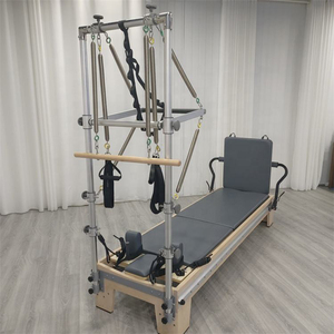 Torre de reformador de trapecios para Pilates, cama de madera interior para entrenamiento de medio trapecio para restructuración de estudio para aplicación de estudio de Pilates - Product Image 2