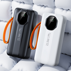 Sạc dự phòng di động nhanh, màn hình LED kỹ thuật số, hai cổng <span class=keywords><strong>USB</strong></span> Type-C, mẫu mới nhất <span class=keywords><strong>2025</strong></span>, dung lượng 30000mAh, công suất 22.5W - Product Image 1