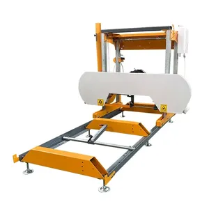 Máquina de aserradero de procesamiento de madera de troncos de alta calidad superventas, sierra de cinta Horizontal portátil, sierra de carpintería móvil