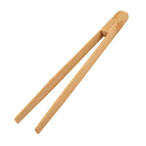 Pinces de cuisine en bambou avec poignée en bois, outil pour griller, servir et cuisiner, accessoires de barbecue - Product Image 1