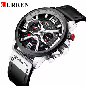 <span class=keywords><strong>Orologio</strong></span> CURREN 8329 da Uomo all'Ingrosso Online, <span class=keywords><strong>Orologio</strong></span> al Quarzo di Lusso Sportivo <span class=keywords><strong>con</strong></span> Data, Impermeabile 3ATM, Cronografo <span class=keywords><strong>con</strong></span> <span class=keywords><strong>Cinturino</strong></span> in <span class=keywords><strong>Pelle</strong></span> - Product Image 4