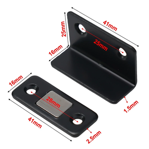 Porte d'armoire loquet magnétique vis de placard Ultra mince en acier inoxydable aimant fort loquet de porte raccords de meubles - Product Image 2