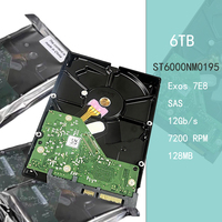 Disque dur interne d'entreprise ST6000NM0195 6 To 7200 tr/min 3,5 pouces SAS 12 Gbit/s 128 Mo de cache pour serveur et stockage de centre de données
