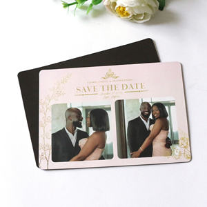 Aimant personnalisé Save the Date Card avec photo de haute qualité <span class=keywords><strong>Image</strong></span> Printing Wedding Calendar Venue Envelope - Product Image 3
