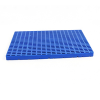 Palette en plastique pour entrepôt HUADU, à 4 voies, résistante à l'humidité, à une seule face, avec une charge dynamique de 200 kg