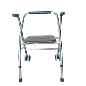 Aide à la marche avec poignée antidérapante, déambulateur pliable pour personnes âgées, soutien à la mobilité - Product Image 2