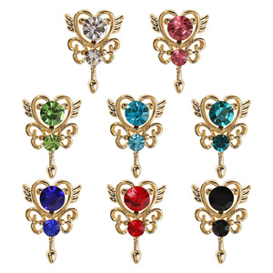Accessori per Nail Art, Decorazioni 3D a Forma di Cuore, Stella a Cinque Punte, Bacchetta Magica, Zirconi, Strass, Modello Sailor <span class=keywords><strong>Moon</strong></span> di Tendenza - Product Image 5