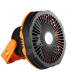 Ventilateur de camping portable de qualité industrielle Ananke Tools, lampe LED, alimenté par batterie, corps en plastique, modèle F8, ventilateur de bureau/table DIY, extérieur - Product Image 1