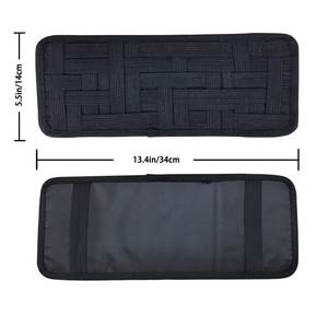 工厂定制2包汽车遮阳板组织器，汽车遮阳板存储防滑弹性编织板用于太阳镜 - Product Image 5