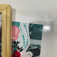 Dekorasi Rumah Modern Bingkai Foto Kayu Pinus Solid Shadow Box