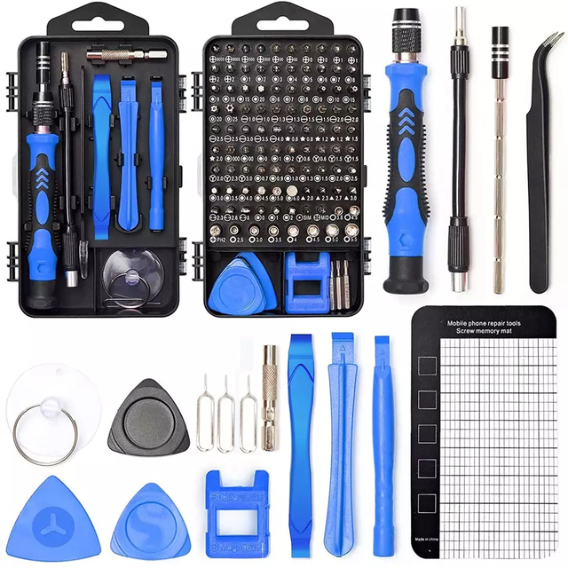 125 1 Professional Precision Repair Tool Set for Home Use DIY Mini Screwdriver Kit for Phone Laptop Computer OEM & ODM Supported
